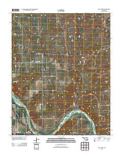 Bug Creek Oklahoma Historical topographic map, 1:24000 scale, 7.5 X 7.5 Minute, Year 2012