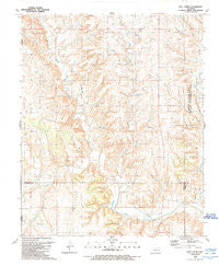 Bull Creek Oklahoma Historical topographic map, 1:24000 scale, 7.5 X 7.5 Minute, Year 1989