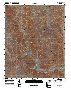 Bull Creek Oklahoma Historical topographic map, 1:24000 scale, 7.5 X 7.5 Minute, Year 2010