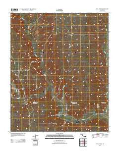 Bull Creek Oklahoma Historical topographic map, 1:24000 scale, 7.5 X 7.5 Minute, Year 2012