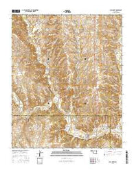 Bull Creek Oklahoma Current topographic map, 1:24000 scale, 7.5 X 7.5 Minute, Year 2016