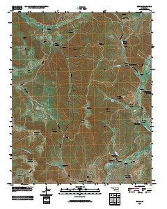 Bunch Oklahoma Historical topographic map, 1:24000 scale, 7.5 X 7.5 Minute, Year 2010