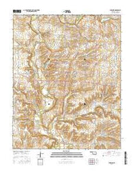 Burbank Oklahoma Current topographic map, 1:24000 scale, 7.5 X 7.5 Minute, Year 2016