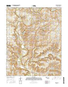 Burbank Oklahoma Current topographic map, 1:24000 scale, 7.5 X 7.5 Minute, Year 2016