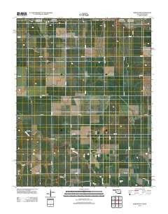 Burlington Oklahoma Historical topographic map, 1:24000 scale, 7.5 X 7.5 Minute, Year 2012