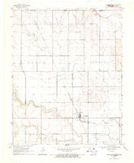 Burlington Oklahoma Historical topographic map, 1:24000 scale, 7.5 X 7.5 Minute, Year 1969