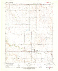 Burlington Oklahoma Historical topographic map, 1:24000 scale, 7.5 X 7.5 Minute, Year 1969