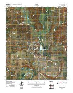 Burneyville Oklahoma Historical topographic map, 1:24000 scale, 7.5 X 7.5 Minute, Year 2010
