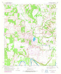 Burneyville Oklahoma Historical topographic map, 1:24000 scale, 7.5 X 7.5 Minute, Year 1968