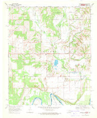 Burneyville Oklahoma Historical topographic map, 1:24000 scale, 7.5 X 7.5 Minute, Year 1968
