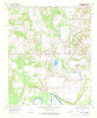 Burneyville Oklahoma Historical topographic map, 1:24000 scale, 7.5 X 7.5 Minute, Year 1968