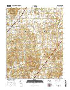 Bushyhead Oklahoma Current topographic map, 1:24000 scale, 7.5 X 7.5 Minute, Year 2016