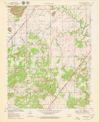 Bushyhead Oklahoma Historical topographic map, 1:24000 scale, 7.5 X 7.5 Minute, Year 1970