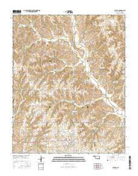 Butler Oklahoma Current topographic map, 1:24000 scale, 7.5 X 7.5 Minute, Year 2016