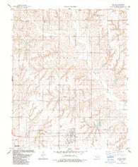Butler Oklahoma Historical topographic map, 1:24000 scale, 7.5 X 7.5 Minute, Year 1983