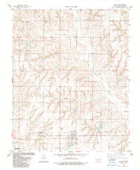 Butler Oklahoma Historical topographic map, 1:24000 scale, 7.5 X 7.5 Minute, Year 1983