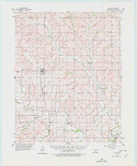 Butler Oklahoma Historical topographic map, 1:62500 scale, 15 X 15 Minute, Year 1957