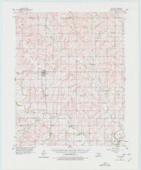 Butler Oklahoma Historical topographic map, 1:62500 scale, 15 X 15 Minute, Year 1957