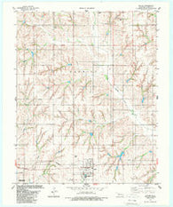 Butler Oklahoma Historical topographic map, 1:24000 scale, 7.5 X 7.5 Minute, Year 1983