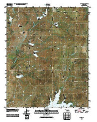 Byars Oklahoma Historical topographic map, 1:24000 scale, 7.5 X 7.5 Minute, Year 2010