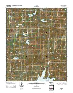 Byars Oklahoma Historical topographic map, 1:24000 scale, 7.5 X 7.5 Minute, Year 2012