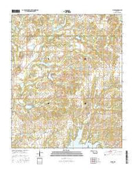 Byars Oklahoma Current topographic map, 1:24000 scale, 7.5 X 7.5 Minute, Year 2016