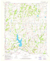 Byars SW Oklahoma Historical topographic map, 1:24000 scale, 7.5 X 7.5 Minute, Year 1965