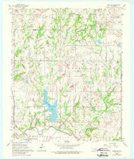 Byars SW Oklahoma Historical topographic map, 1:24000 scale, 7.5 X 7.5 Minute, Year 1965