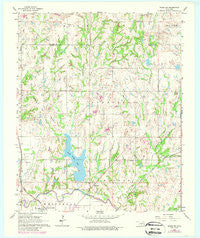 Byars SW Oklahoma Historical topographic map, 1:24000 scale, 7.5 X 7.5 Minute, Year 1965