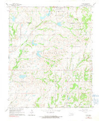 Byars Oklahoma Historical topographic map, 1:24000 scale, 7.5 X 7.5 Minute, Year 1964