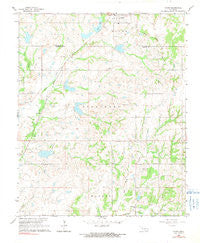 Byars Oklahoma Historical topographic map, 1:24000 scale, 7.5 X 7.5 Minute, Year 1964