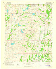 Byars Oklahoma Historical topographic map, 1:24000 scale, 7.5 X 7.5 Minute, Year 1964