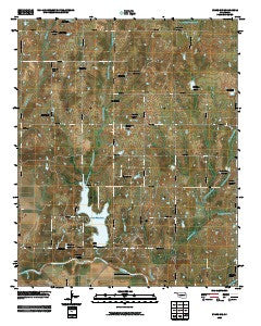 Byars SW Oklahoma Historical topographic map, 1:24000 scale, 7.5 X 7.5 Minute, Year 2009