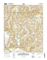 Byars SW Oklahoma Current topographic map, 1:24000 scale, 7.5 X 7.5 Minute, Year 2016