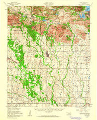 Cache Oklahoma Historical topographic map, 1:62500 scale, 15 X 15 Minute, Year 1956