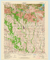 Cache Oklahoma Historical topographic map, 1:62500 scale, 15 X 15 Minute, Year 1956