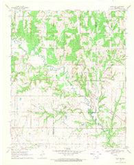 Caddo NW Oklahoma Historical topographic map, 1:24000 scale, 7.5 X 7.5 Minute, Year 1968