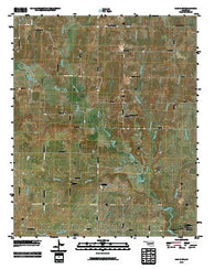 Caddo NW Oklahoma Historical topographic map, 1:24000 scale, 7.5 X 7.5 Minute, Year 2010