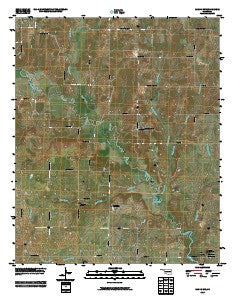 Caddo NW Oklahoma Historical topographic map, 1:24000 scale, 7.5 X 7.5 Minute, Year 2010