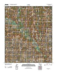 Caddo NW Oklahoma Historical topographic map, 1:24000 scale, 7.5 X 7.5 Minute, Year 2012