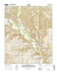 Caddo NW Oklahoma Current topographic map, 1:24000 scale, 7.5 X 7.5 Minute, Year 2016