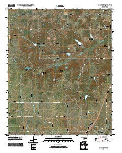 Caddo North Oklahoma Historical topographic map, 1:24000 scale, 7.5 X 7.5 Minute, Year 2010