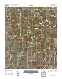 Caddo North Oklahoma Historical topographic map, 1:24000 scale, 7.5 X 7.5 Minute, Year 2012