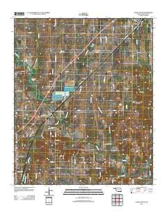 Caddo South Oklahoma Historical topographic map, 1:24000 scale, 7.5 X 7.5 Minute, Year 2012