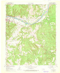 Calvin East Oklahoma Historical topographic map, 1:24000 scale, 7.5 X 7.5 Minute, Year 1967