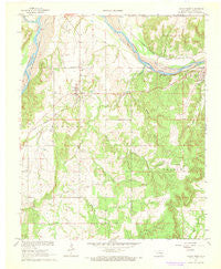 Calvin West Oklahoma Historical topographic map, 1:24000 scale, 7.5 X 7.5 Minute, Year 1967