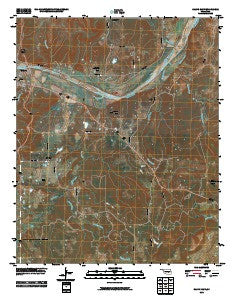 Calvin East Oklahoma Historical topographic map, 1:24000 scale, 7.5 X 7.5 Minute, Year 2010