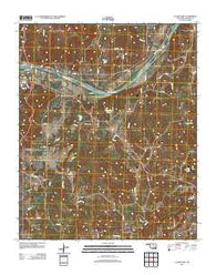 Calvin East Oklahoma Historical topographic map, 1:24000 scale, 7.5 X 7.5 Minute, Year 2012