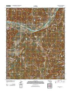 Calvin East Oklahoma Historical topographic map, 1:24000 scale, 7.5 X 7.5 Minute, Year 2012