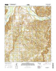 Calvin West Oklahoma Current topographic map, 1:24000 scale, 7.5 X 7.5 Minute, Year 2016